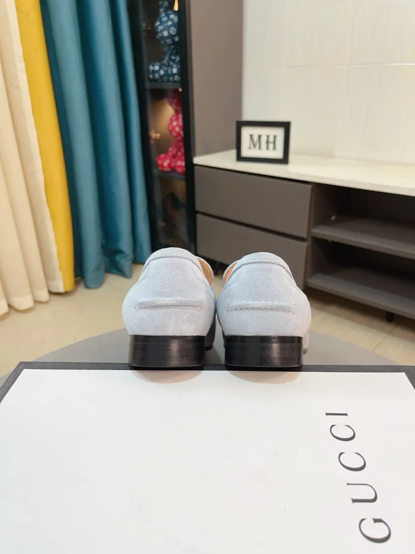Men's shoes 💰500🌹🌹【GUCCI】The most popular classic Gucci leather shoes. Synchronized with the official website, the upper is made of Italian first-layer cowhide ➕cowhide lining, with unique brand and unique craftsmanship. Highlighting the hot style of the new year. Stop hesitating, stop wandering, get it now. Number: 38--44